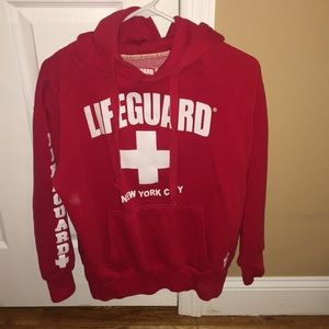 Red Lifeguard Hoodie